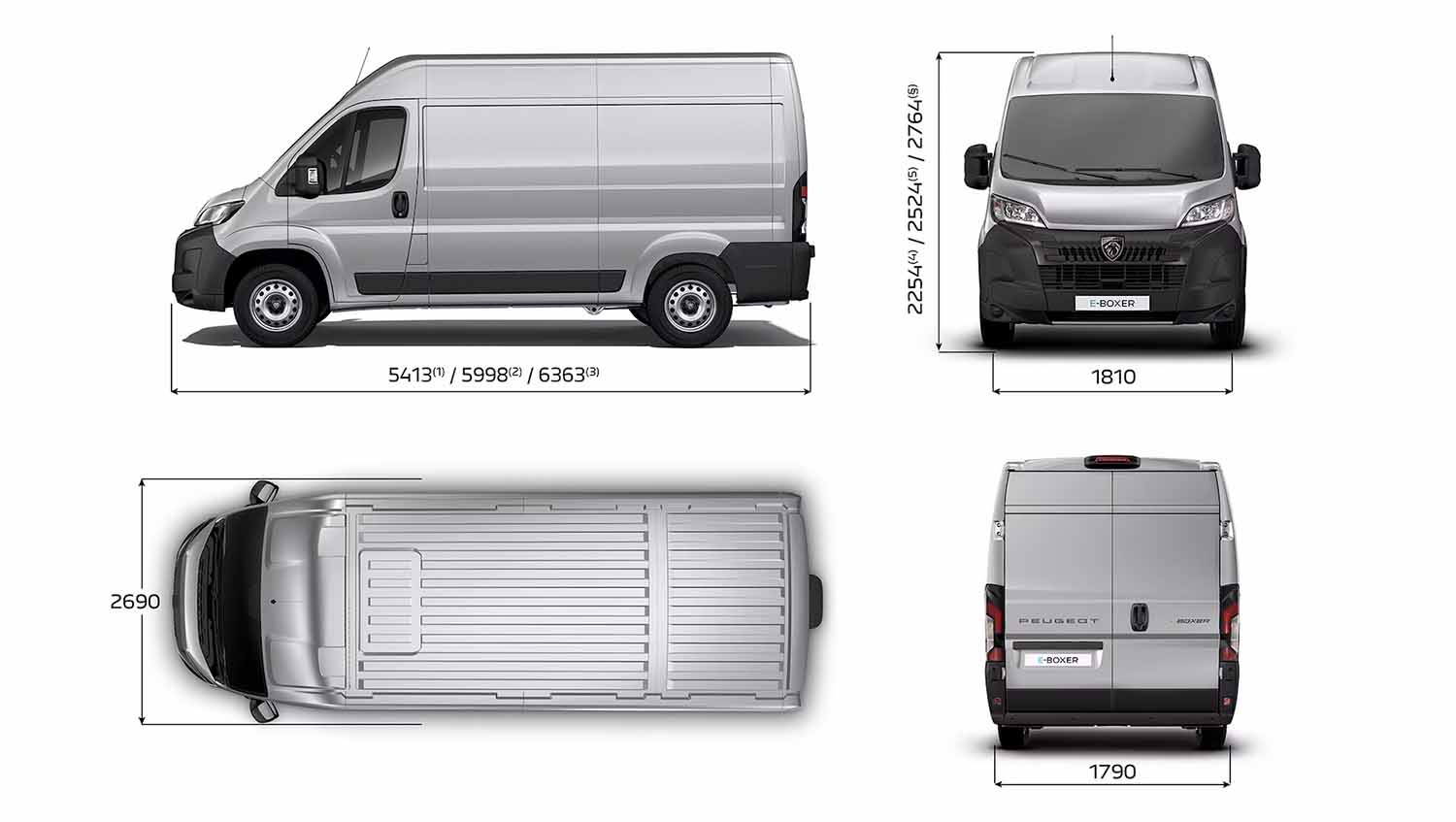 Peugeot Boxer afmetingen