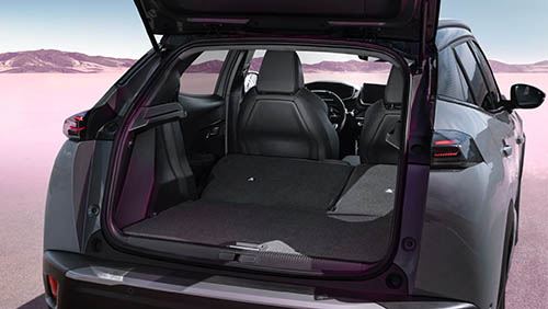 Achterbak van de nieuwe Peugeot 2008